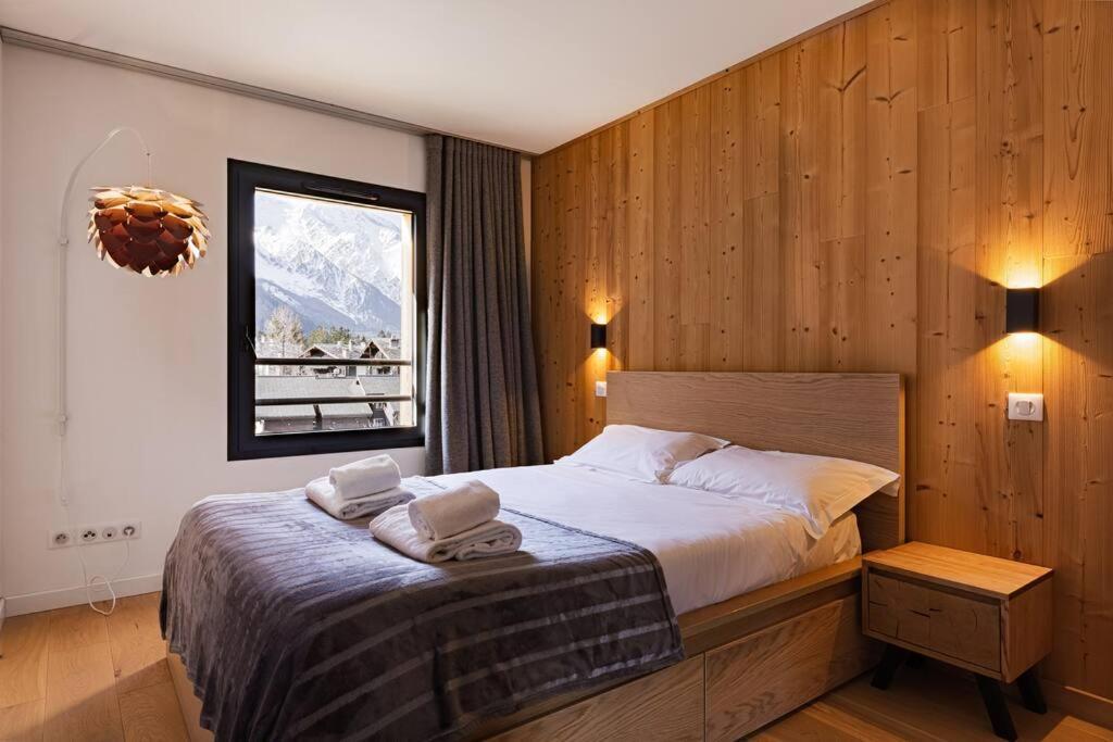 Modern 2Br 5* Pool Gym Spa Garage Mont-Blanc View Chamonix Dış mekan fotoğraf