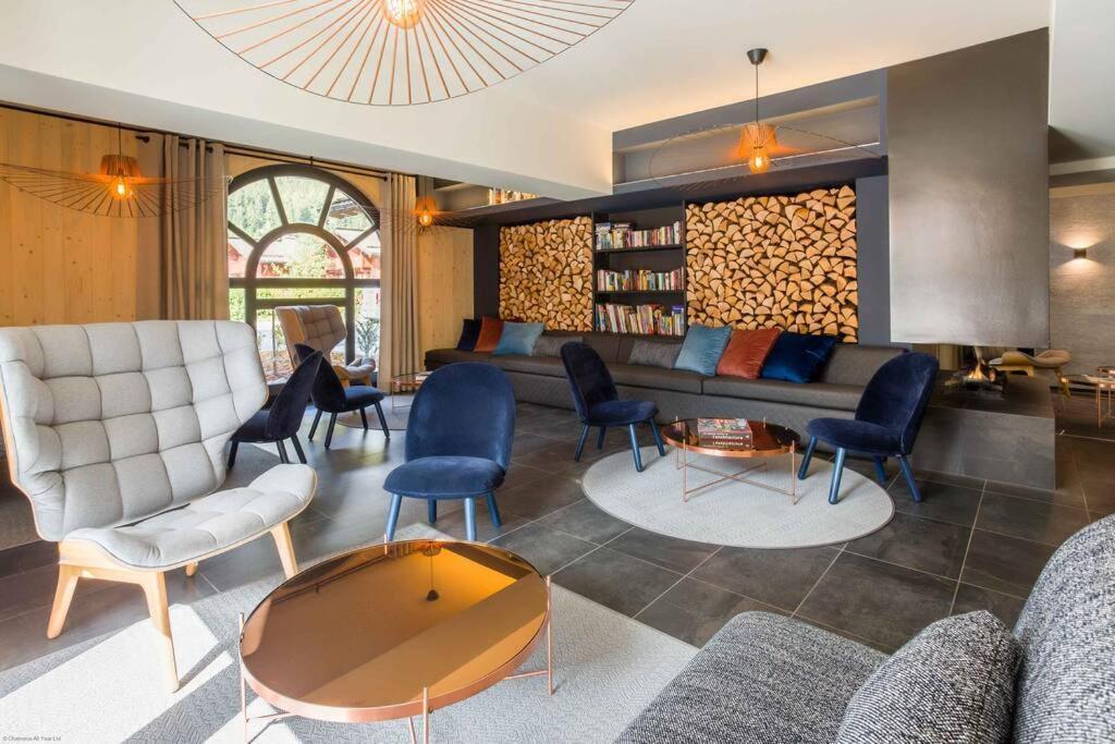 Modern 2Br 5* Pool Gym Spa Garage Mont-Blanc View Chamonix Dış mekan fotoğraf