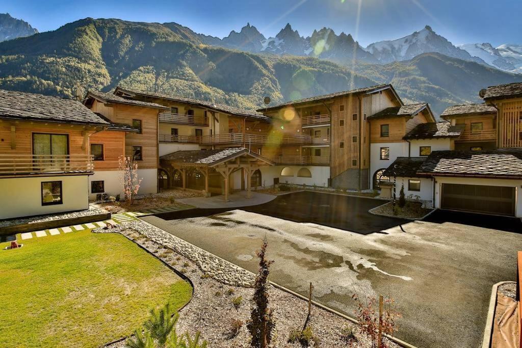 Modern 2Br 5* Pool Gym Spa Garage Mont-Blanc View Chamonix Dış mekan fotoğraf